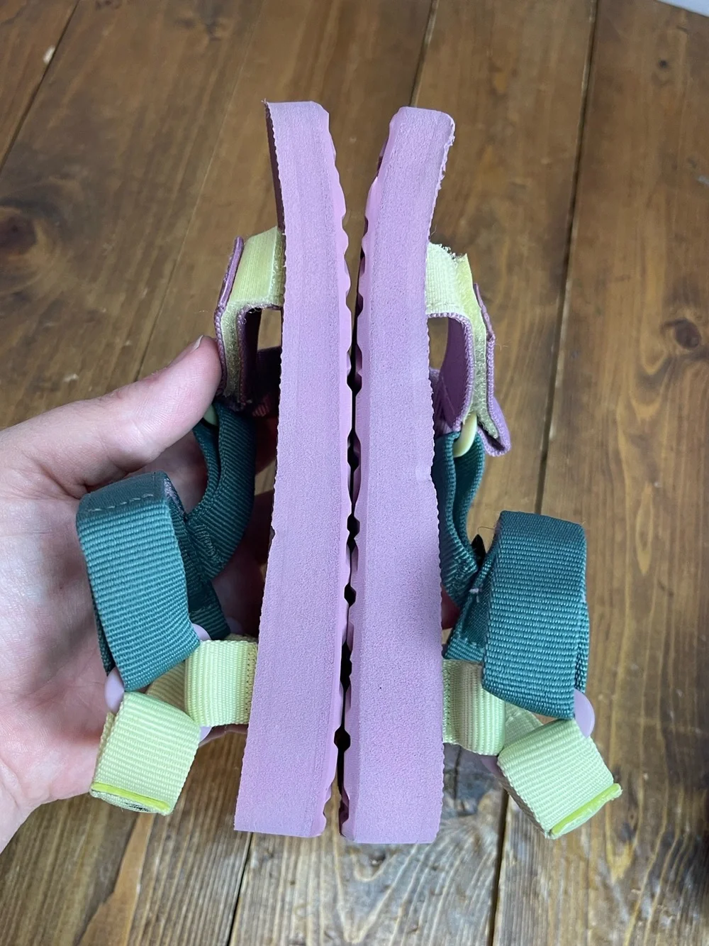 Teva toddler size 11 kids original universal sandals orchid teal